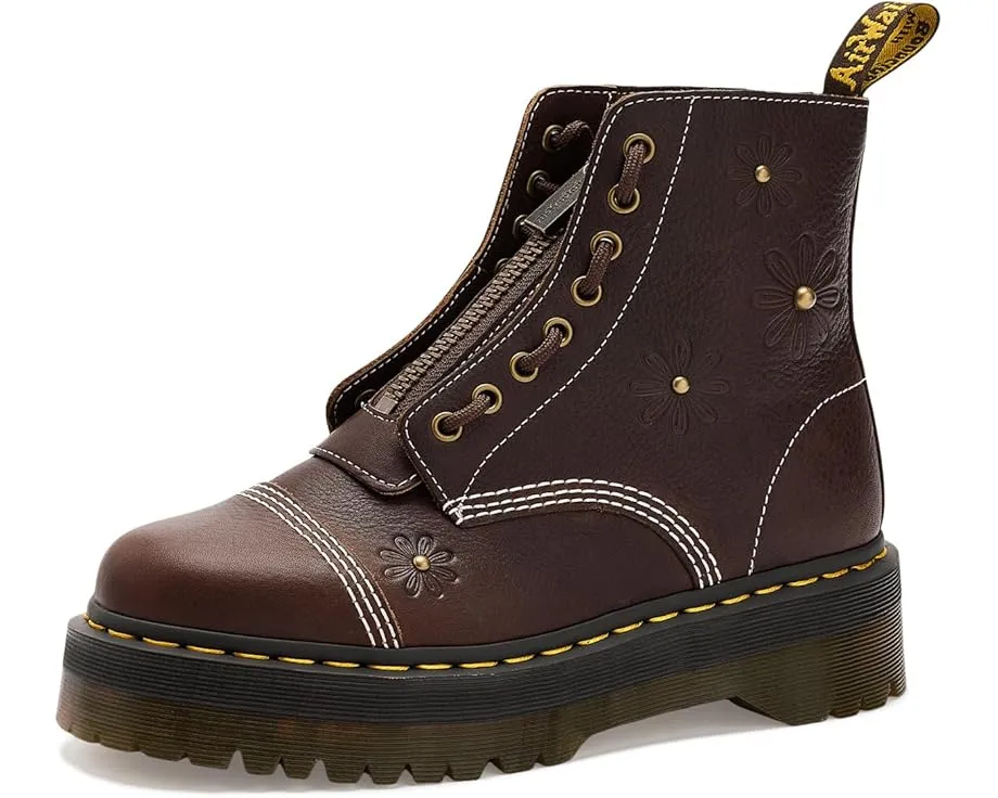 Ботинки Dr. Martens Sinclair Flower на платформе с цветочным принтом и квадратным каблуком