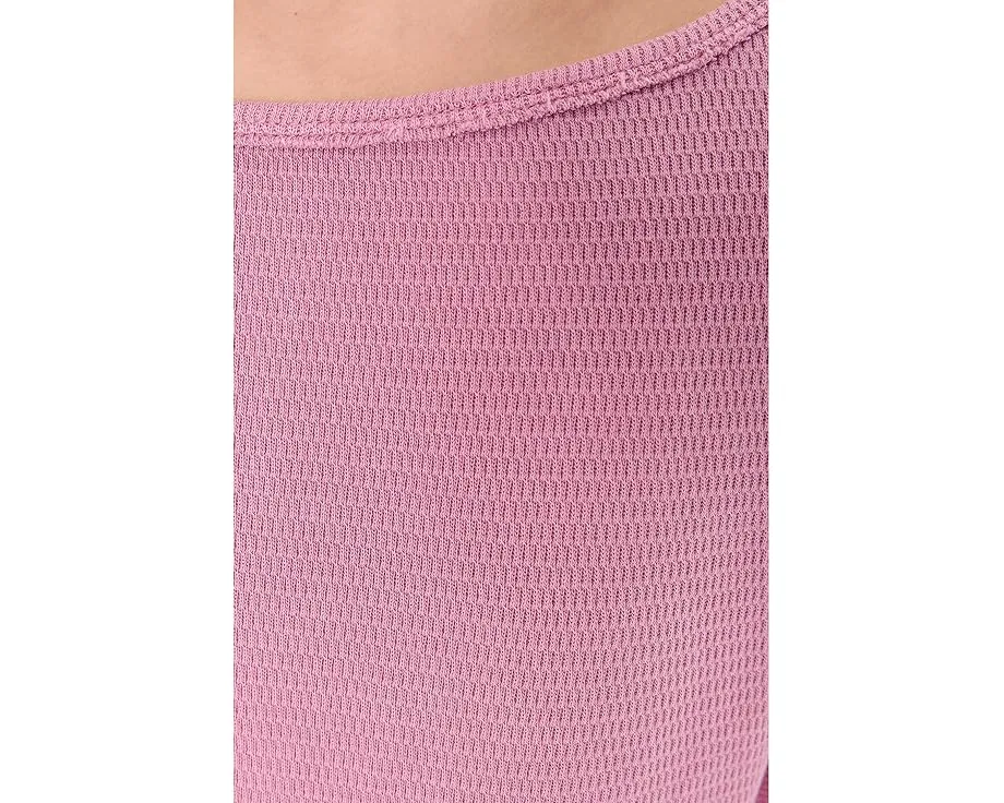 Free People Длинный рукав Jess из термоткани с лодочкой