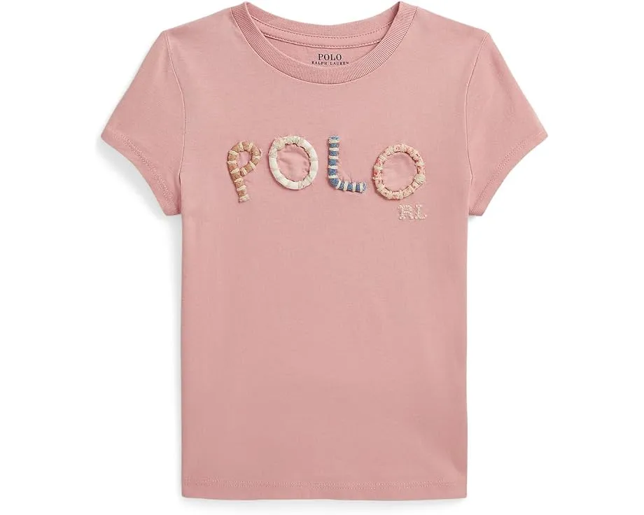 Футболка с логотипом в горошек от Polo Ralph Lauren для малышей