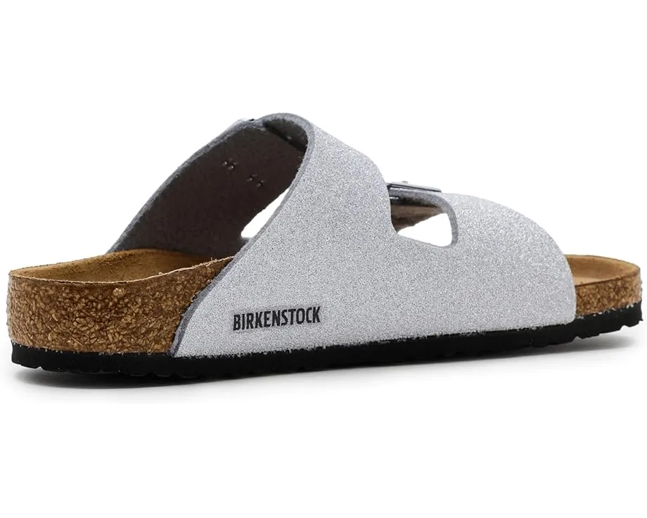 Блестящие детские сандалии Birkenstock Kids Arizona Shiny Glitter с пробковой стелькой