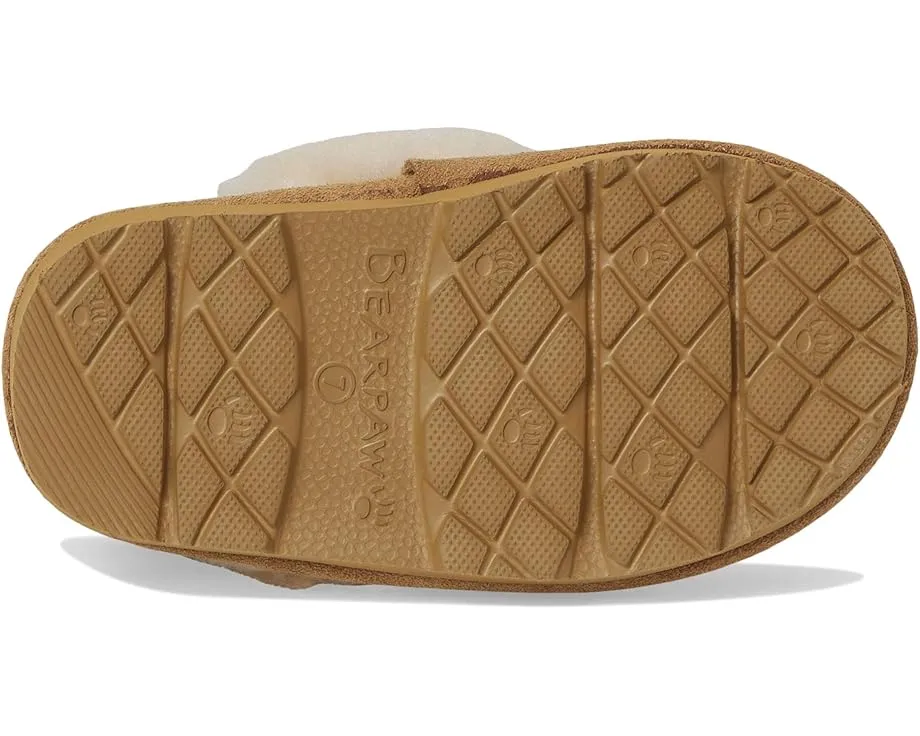 Домашние тапочки Bearpaw Kids Loki с замшевым верхом и подкладкой из смесовой шерсти