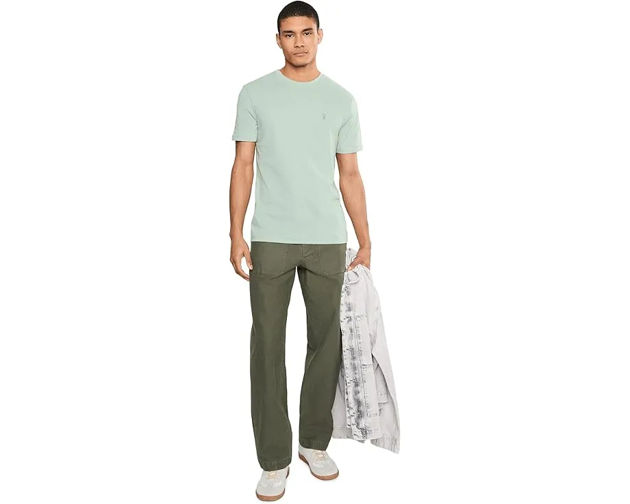Футболка AllSaints Brace Short Sleeve Crew с вышивкой бараньей головы