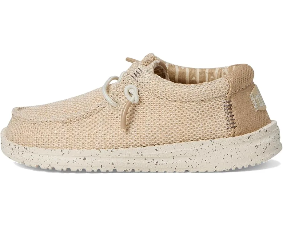 Детские слипоны Hey Dude Wally Stretch Sox с эластичными шнурками