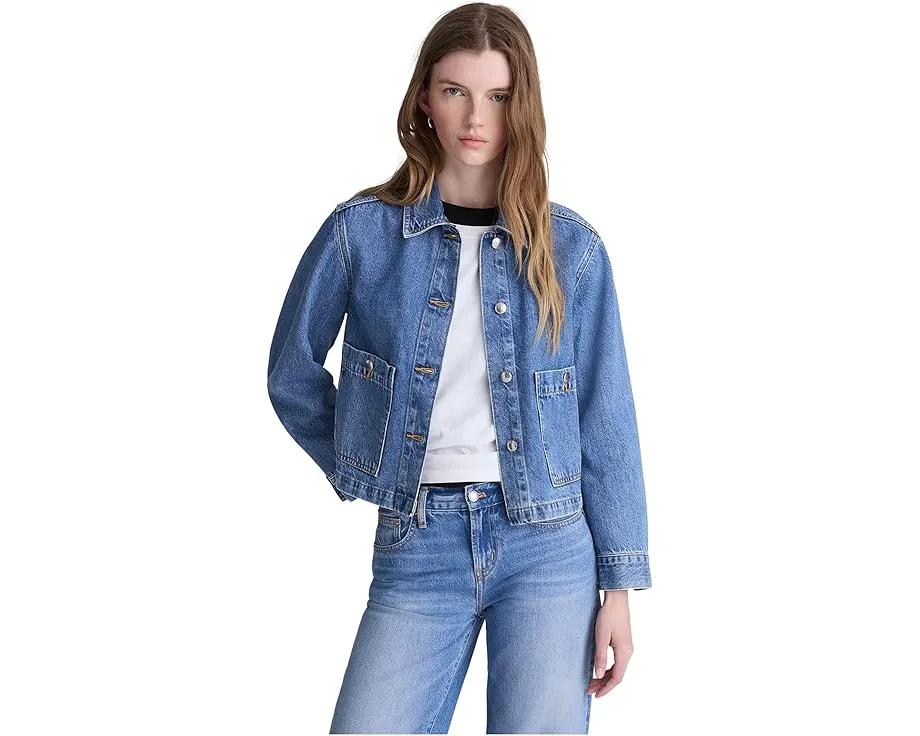 Джинсовая куртка Madewell Denim Chore Jacket с накладными карманами