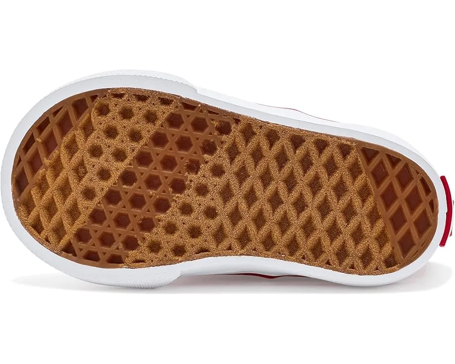 Детские кеды Vans Kids Authentic Elastic V на липучке с эластичными шнурками