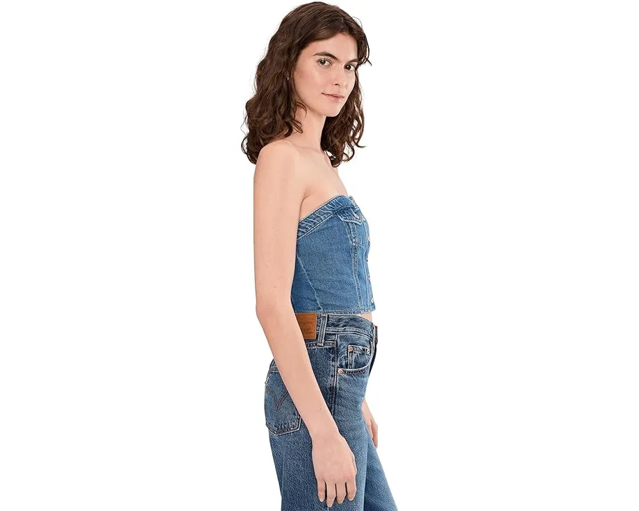 Топ-труба Levi's Premium Denim Tube Vest из денима с съемными бретелями