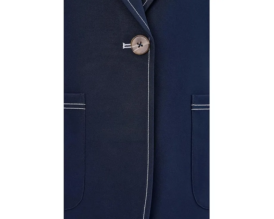 Блейзер Sleek Stretch Accent Stitch с контрастной строчкой и одним пуговицей NIC+ZOE