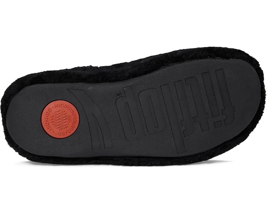 Тапочки-клоги Shuv Curly-Shearling из овчины с подошвой Microwobbleboard FitFlop
