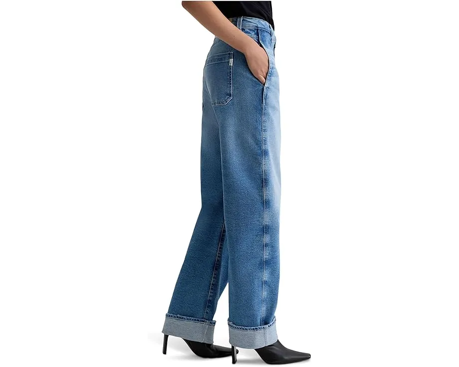 Джинсы AG Mercer с высокой посадкой и бочкообразным кроем