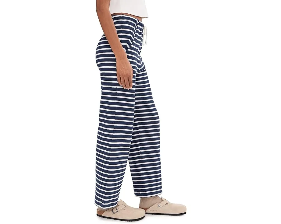 Брюки Livie Stripe Pants в полоску с широкими штанинами и поясом на шнурке