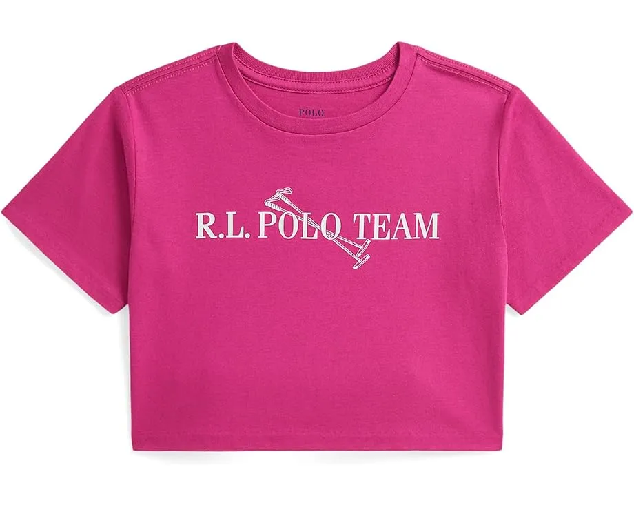 Объемная футболка Polo Team из хлопкового джерси для малышей и младших детей Polo Ralph Lauren