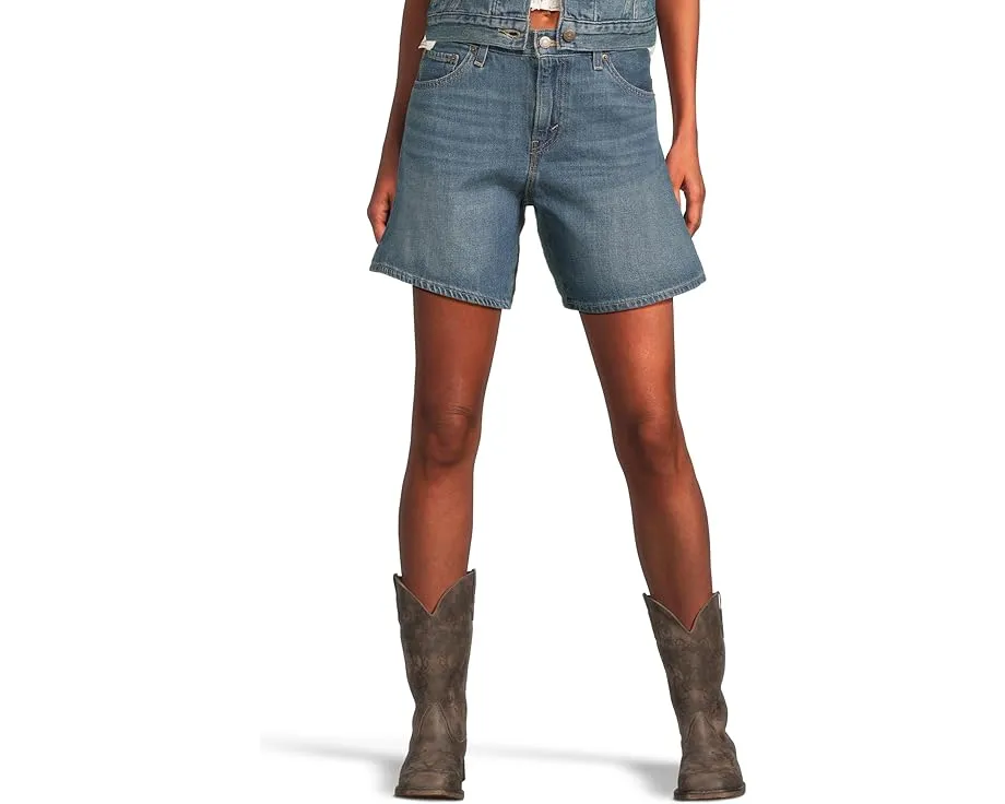 Шорты Levi's High Baggy Short свободного кроя с высокой посадкой и пятью карманами