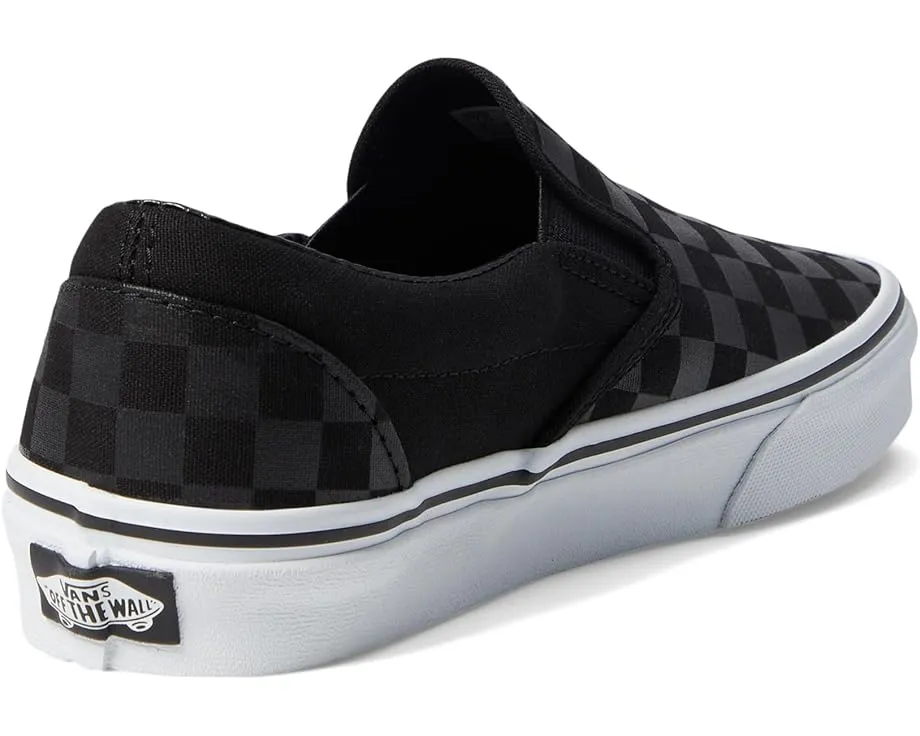 Классические слипоны Vans в клетку с текстильной стелькой и резиновой подошвой