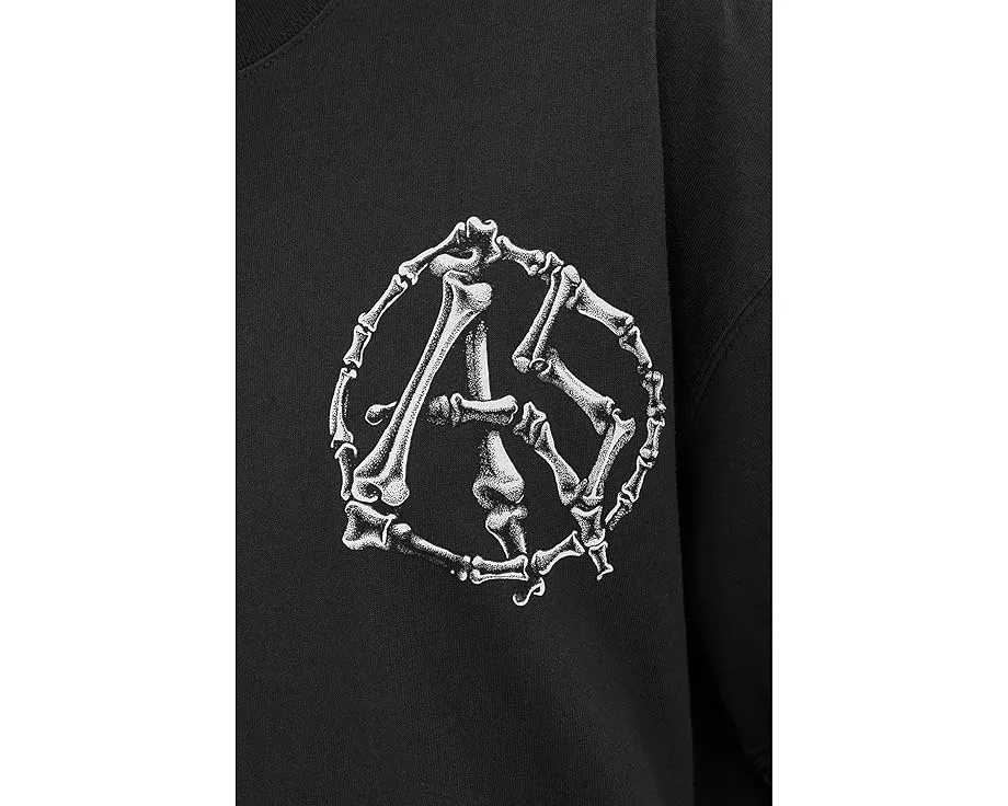 Футболка AllSaints Anatomica Short Sleeve Crew с графическим принтом