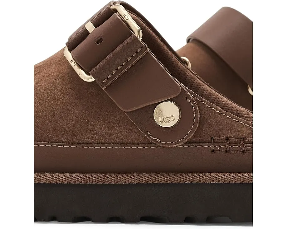 UGG Goldenstar Villa Clogs из нубука с регулируемым задним ремешком