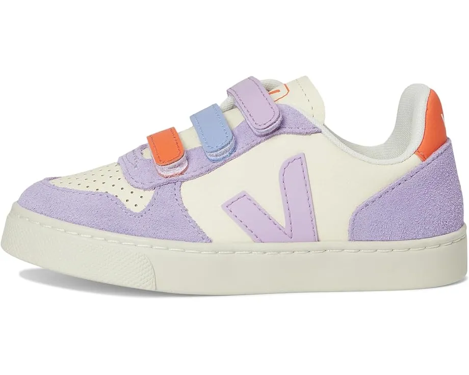 VEJA Kids Детские кроссовки Small V-10 из мягкой замши на липучках