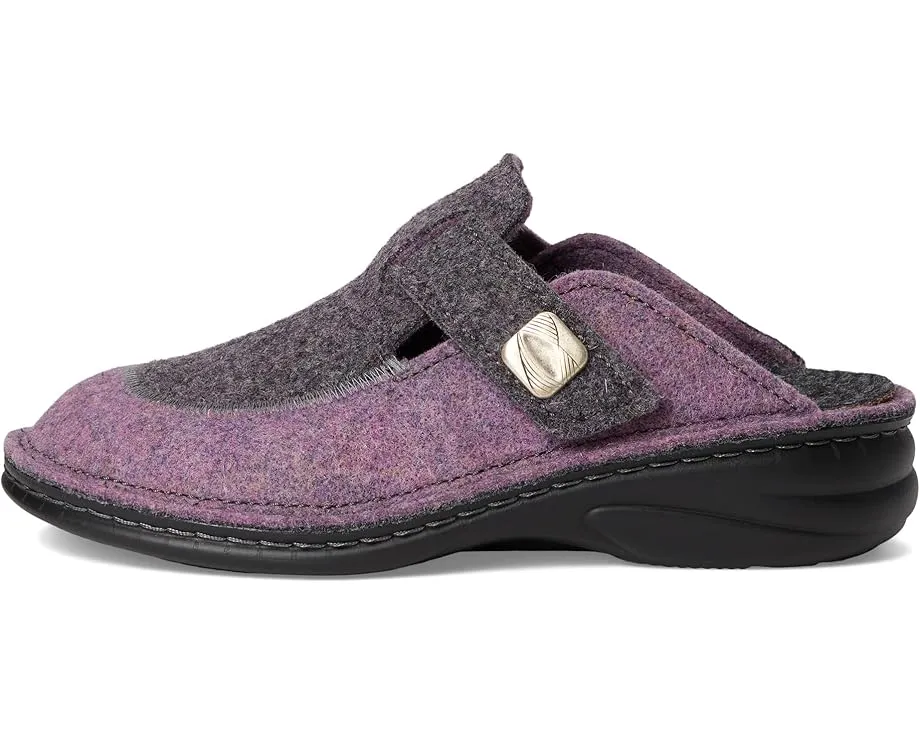 Войлочные клоги Finn Comfort Antholz Lila Doublefilz из шерсти с терморегуляцией