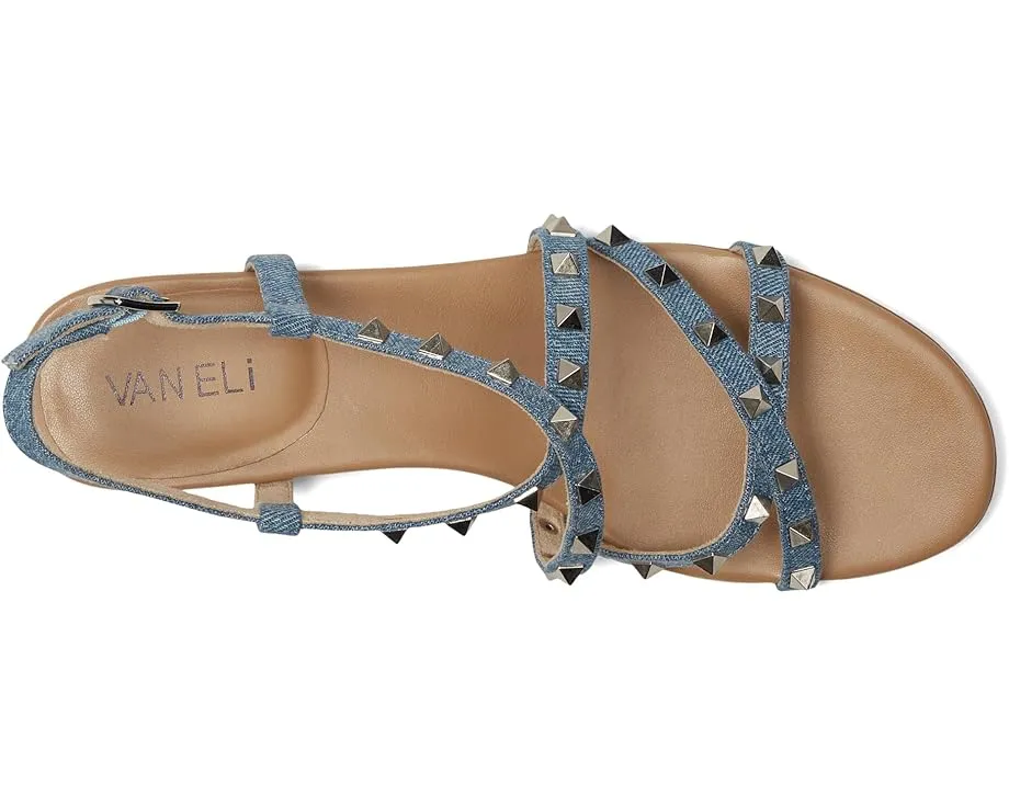 Босоножки Vaneli Basira с ремешками и декоративными заклепками