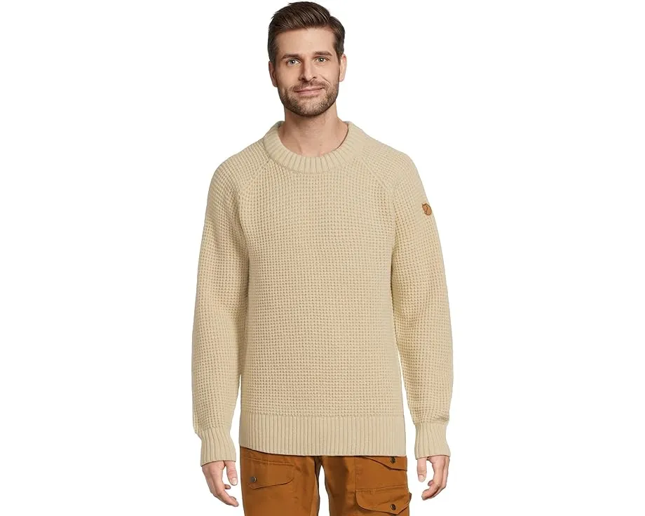 Свитер Fjällräven Ovik Waffle Knit из мериносовой шерсти с регланом