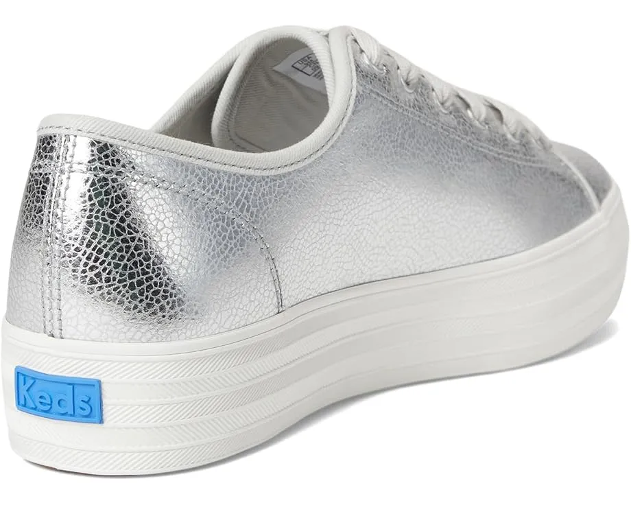 Кроссовки Keds Triple Kick Leather на платформе с кожаным верхом