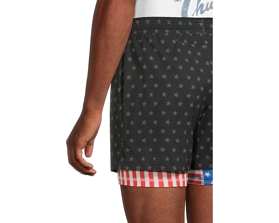 Функциональные шорты Chubbies The Danger Zones 5.5 дюйма с влагоотводящей тканью и карманами на молнии