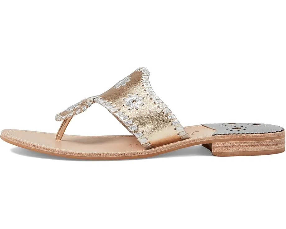 Плоские сандалии Jacks от Jack Rogers с кожаным верхом и противоскользящей подошвой