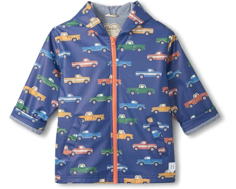 Дождевик Hatley Kids Trucks на молнии с принтом грузовиков