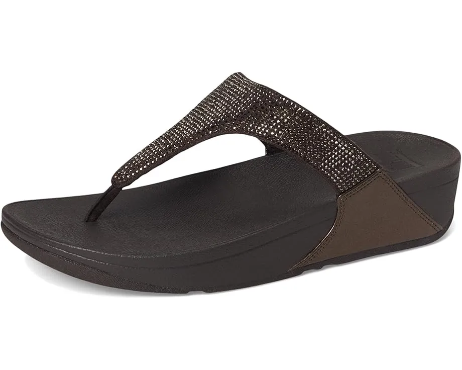 Сандалии FitFlop Lulu Crystal Toe-post с кристаллами и технологией MicroWOBBLEBOARD