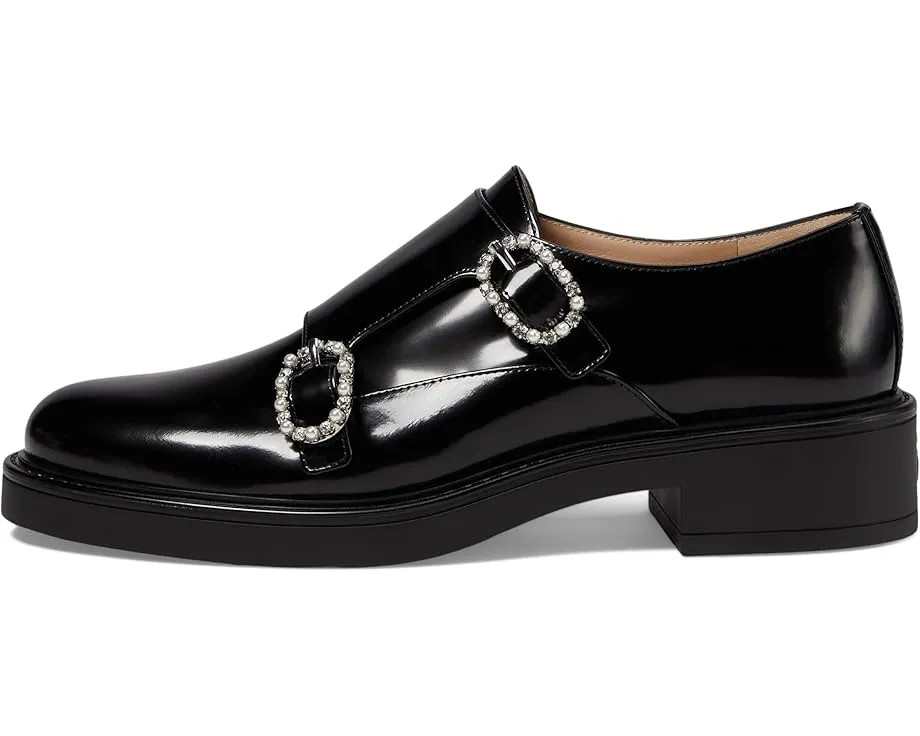 Туфли Leighton с пряжкой на ремешке от Stuart Weitzman из натуральной кожи