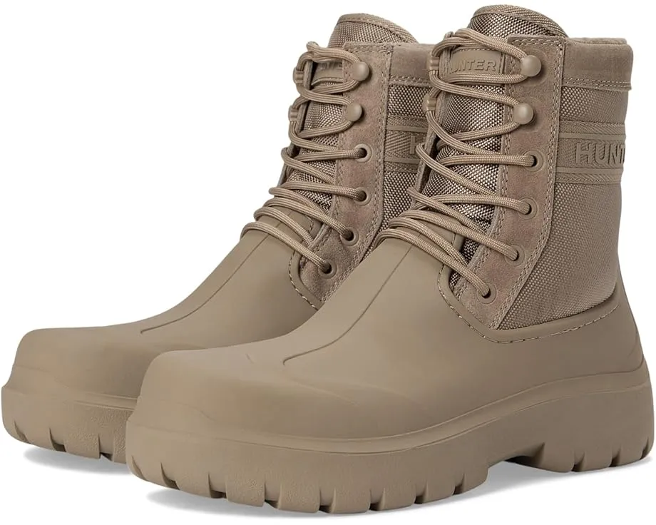 Водонепроницаемые ботинки Hunter London средней высоты на шнуровке