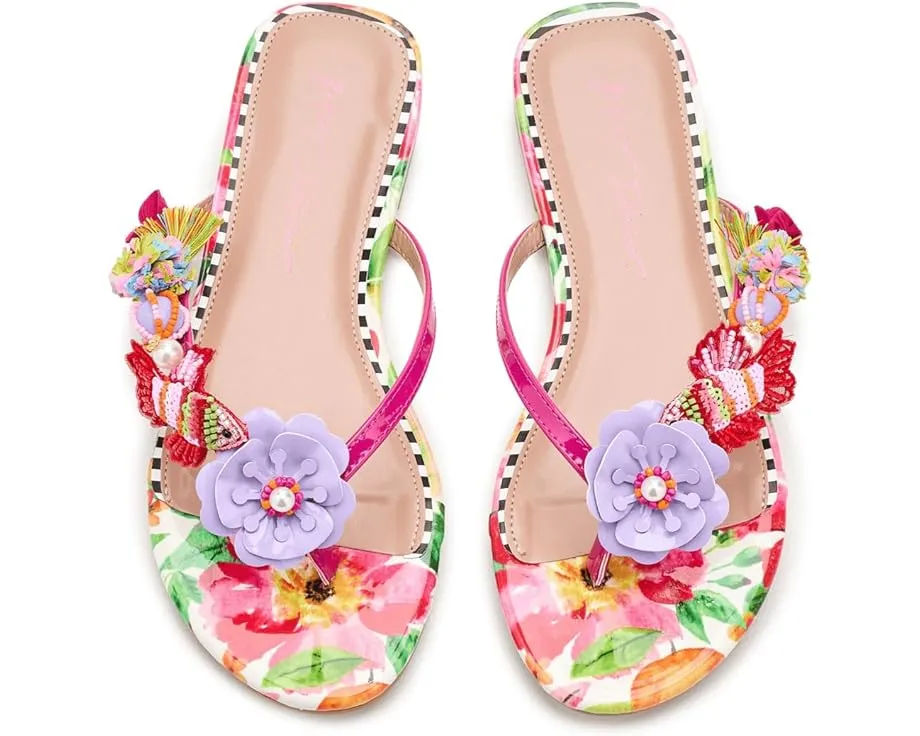 Blue by Betsey Johnson Сланцы Doloris с цветочными деталями