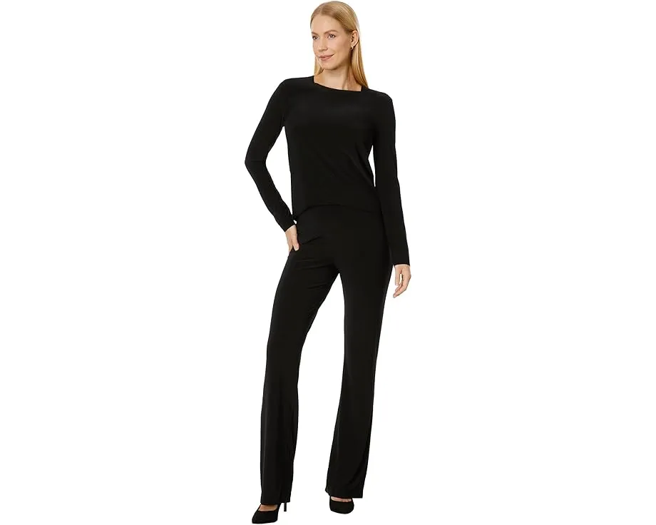 Брюки Norma Kamali Boot Pants с клешем и эластичным поясом