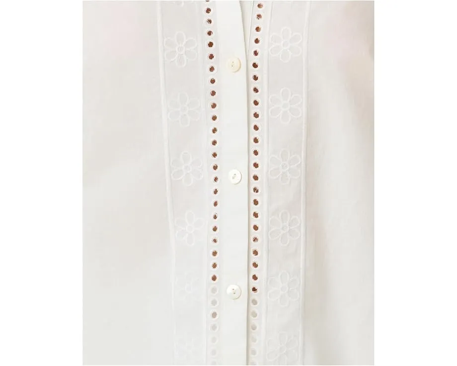 Блуза Koski с воротником-рюшем и короткими рукавами Lilly Pulitzer