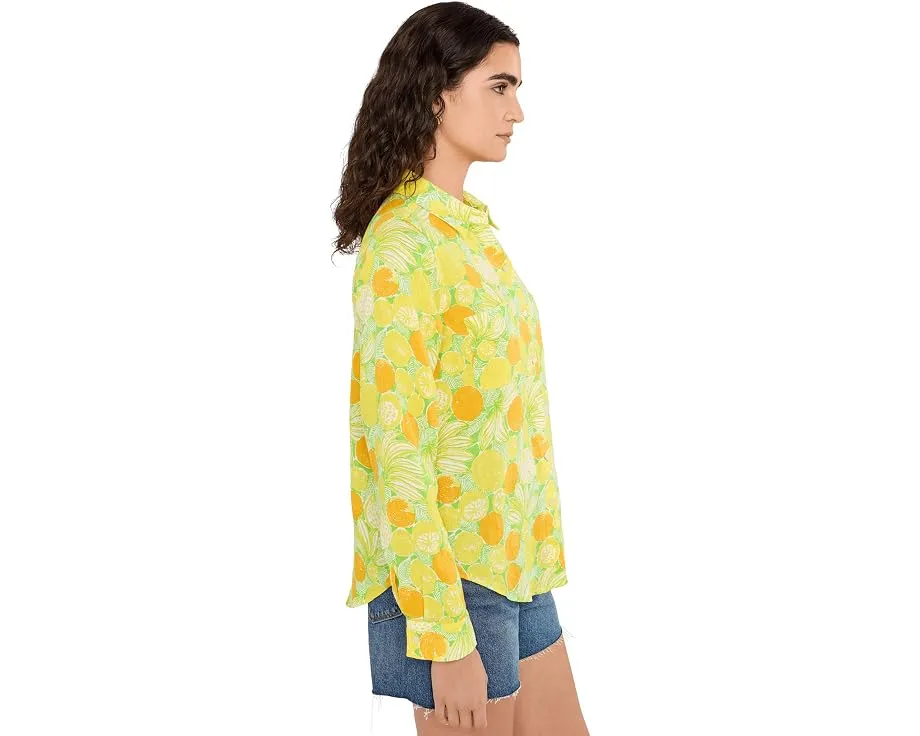 Рубашка Sea View Button Down от Lilly Pulitzer льняная
