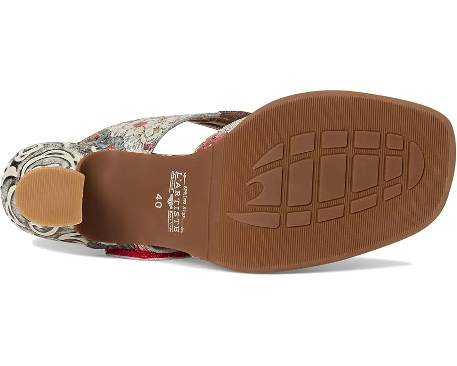 Сандалии L'Artiste by Spring Step Alania с ручной росписью и французским каблуком