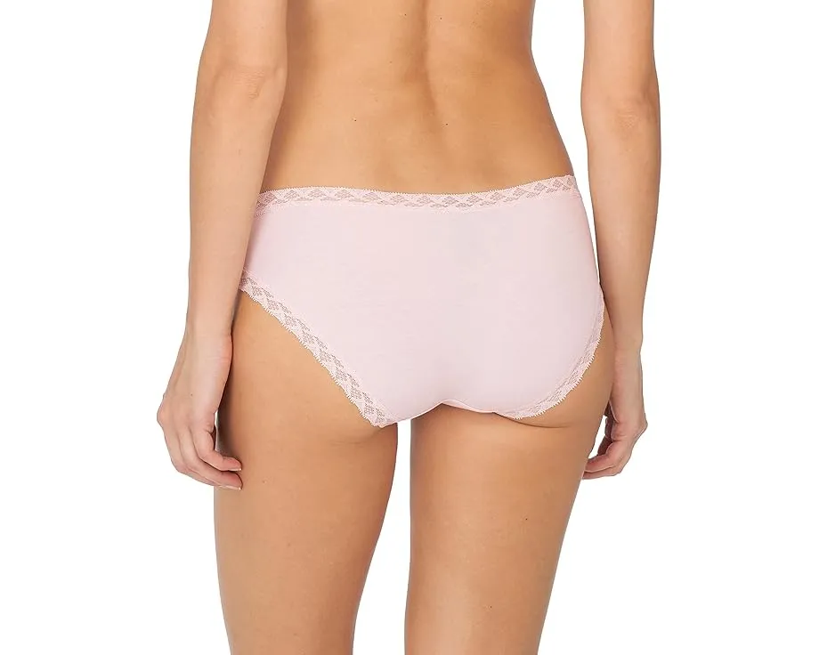 Хлопковые трусики Bliss с кружевной отделкой Natori