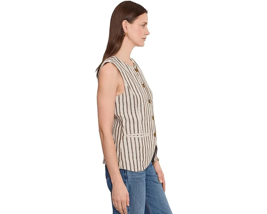 Жилет Sun Strider Linen Vest из льна Faherty