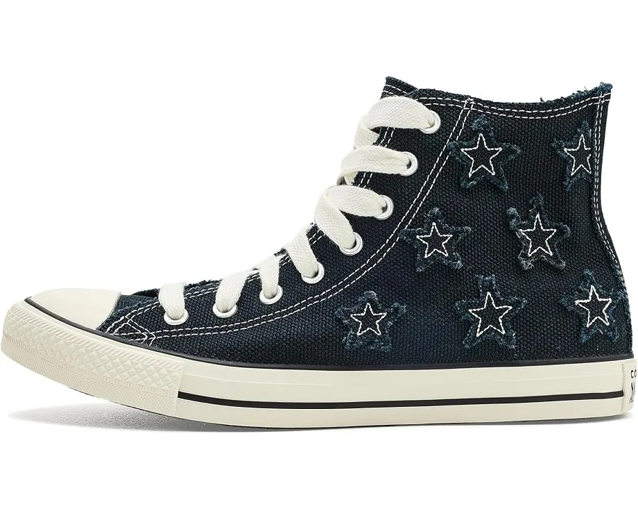 Кеды Converse Chuck Taylor All Star с потертыми звездами высокая посадка