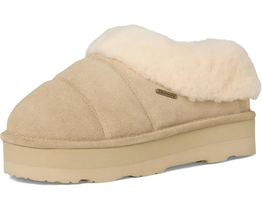 Уютные тапочки Bearpaw Ari из замши с подкладкой из овчины