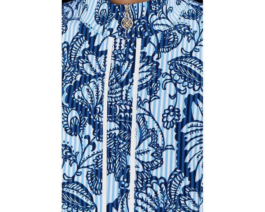 Lilly Pulitzer платье Kathy для гольфа с защитой UPF 50+ и молнией спереди