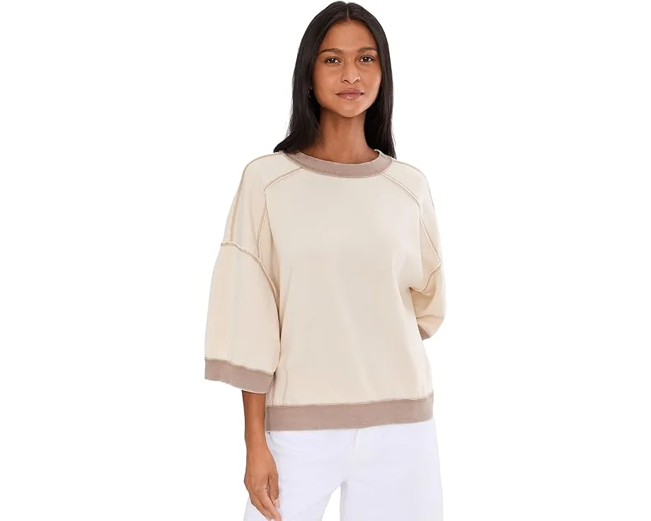 Свободный пуловер Everything из уютного флиса с рельефными манжетами Free People