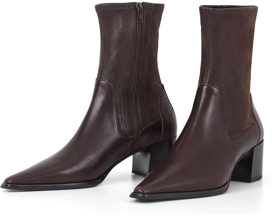 Ботильоны Giselle Leather Stretch Booties Vagabond Shoemakers с каблуком