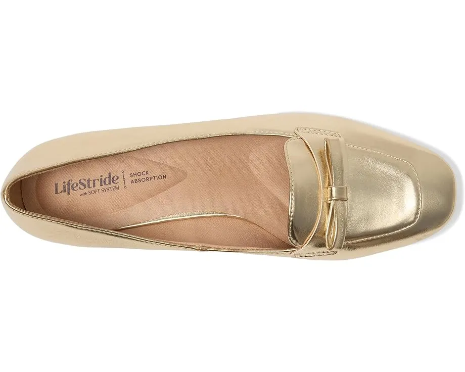 Балетки LifeStride Claudine с квадратным носком и бантом на удобной подошве