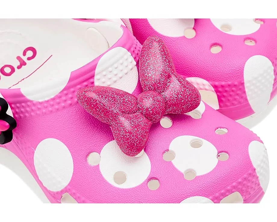 Кроксы Crocs Kids Disney Микки Маус для малышей с розовым бантом