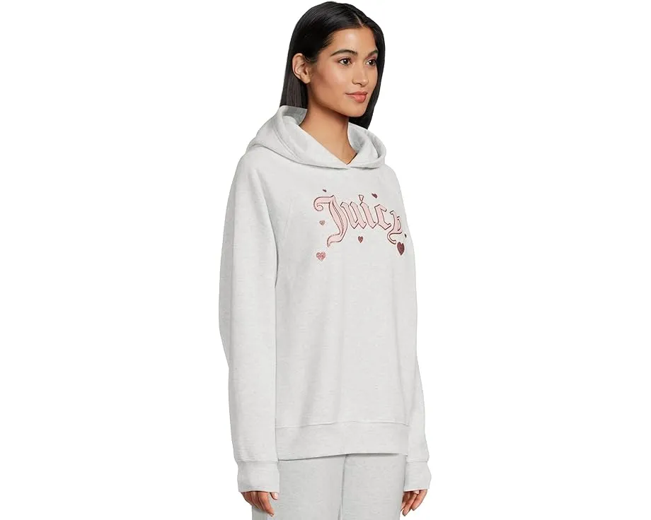 Худи Juicy Couture с регланными рукавами и пайетками Juicy спереди и сзади