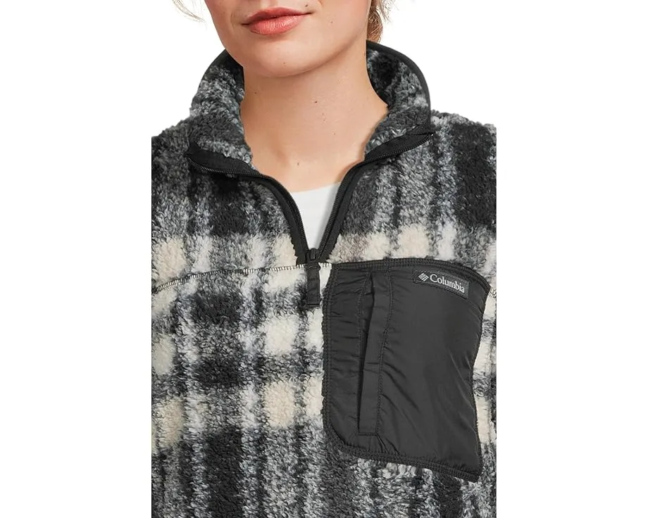 Куртка Columbia West Bend 1/4 Zip II с воротником стойкой и клетчатым принтом