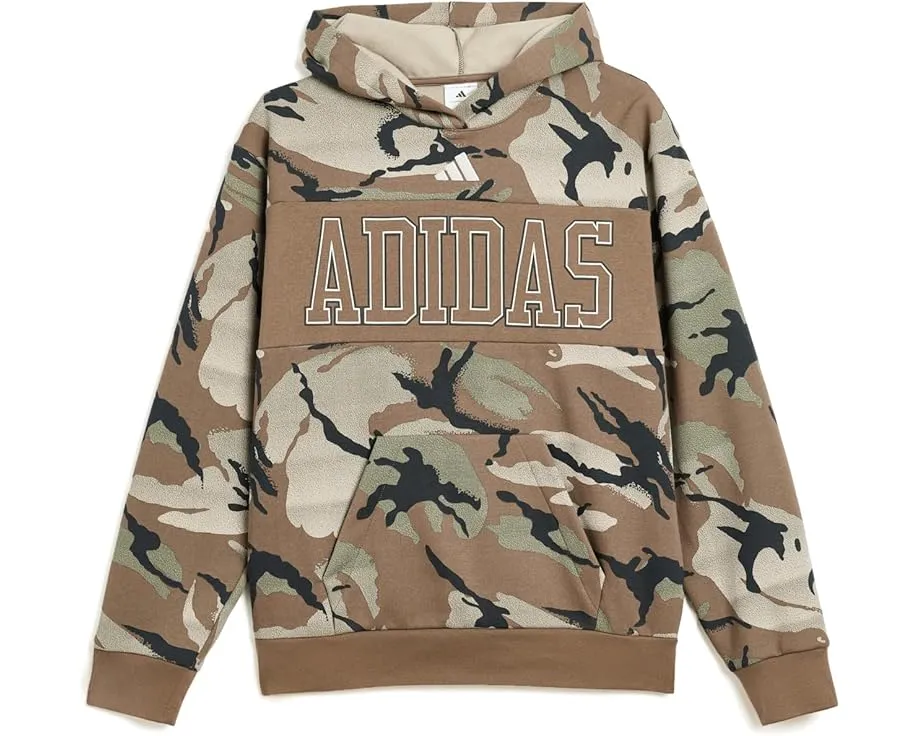 Adidas AOP Color Block Halftone Camo Hooded Pullover для детей с камуфляжем