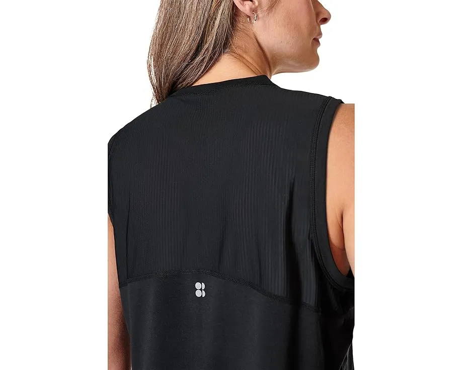 Топ Sweaty Betty Breathe Easy Crop Muscle с сетчатыми вставками