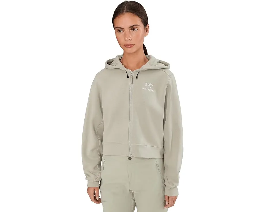 Кроп худи Arc'teryx Emblem Fleece Full Zip из флиса средней плотности