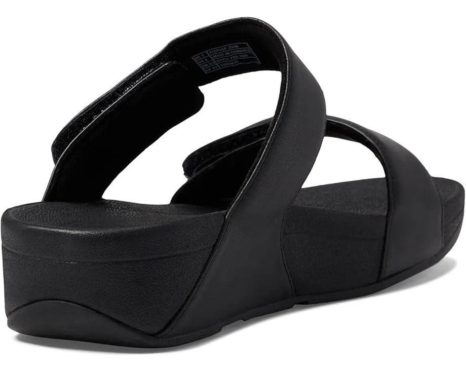 Сланцы FitFlop Lulu Adjustable Leather Slides с ремешком на липучке